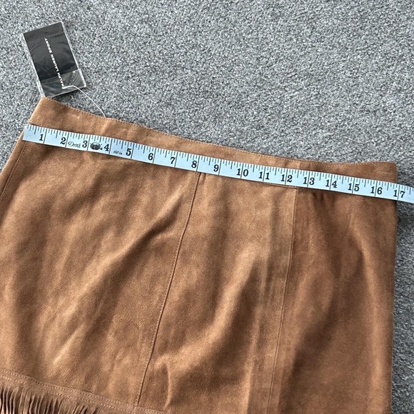 Ralph Lauren Sport RIDGWAY Suede Fringe Skirt Womens 14 Western Boho NWT Vintage - Picture 7 of 11